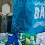 Sustainable Business - Recyclable Plastic Bottles in Tote Bags